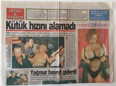 Bulvar Gazetesi Aktüel - Magazin Eki 12 Ocak 2002 - Türkan Şorayın Kızı Yağmur Sevgilisi Mustafa Sirmenle Hasret Giderdi GZ26564 - 1