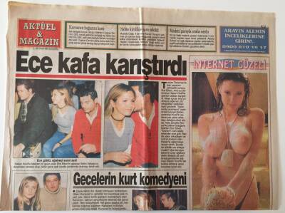 Bulvar Gazetesi Aktüel - Magazin Eki 16 Ocak 2002 - Ece Kafa Karıştırdı GZ26563 - 1