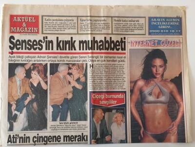 Bulvar Gazetesi Aktüel - Magazin Eki 22 Aralık 2001 - Adnan Şensesin Kırık Muhabbeti GZ26567 - 1