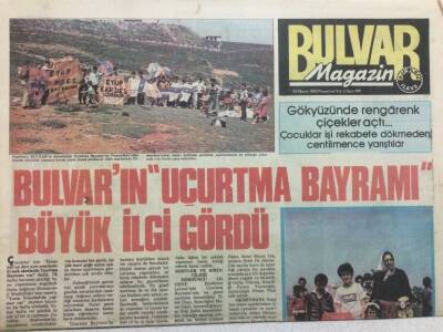 Bulvar Gazetesi Magazin 23 Mayıs 1983 - Bulvarın Uçurtma Bayramı Büyük İlgi Gördü GZ34909 - 1