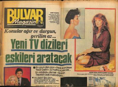 Bulvar Gazetesi Magazin Eki 1 Ekim 1983 - Yeni TV Dizileri Eskileri Aratacak GZ94069 - 1