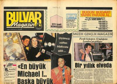 Bulvar Gazetesi Magazin Eki 1 Kasım 1983 - Ferdi Özbeğen 12 Aylığına Londraya Gidiyor - Kamuran Akkor Batı Müziğine Göz Kırpıyor GZ94121 - 1
