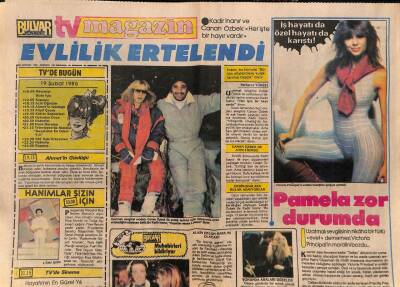 Bulvar Gazetesi Magazin Eki 19 Şubat 1985 - Kadir İnanır - Canan Özbek Evlilik Ertelendi GZ89041 - 1