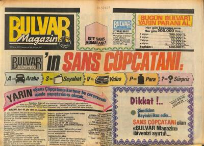 Bulvar Gazetesi Magazin Eki 29 Ekim 1983 - Linda Lusardi Yazdığı Kitap Sayesinde Şöhrete Kavuştu GZ94062 - 1