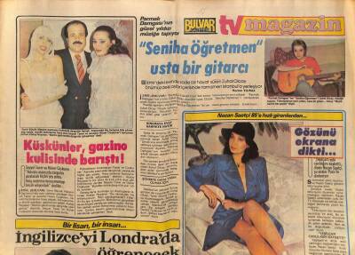 Bulvar Gazetesi Tv Magazin Eki 15 Ocak 1985 - Nazan Saatçi 85e Hızlı Girenlerden... GZ81370 - 1