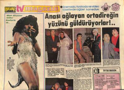 Bulvar Gazetesi Tv Magazin Eki 27 Ocak 1985 - Rock Festivalinde Gençler Çıldırdı GZ81376 - 1