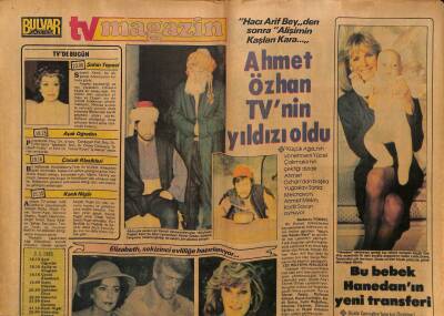 Bulvar Gazetesi Tv Magazin Eki 3 Ocak 1985 - Ahmet Özhan Tvnin Yıldızı Oldu GZ81380 - 1