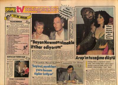 Bulvar TV Magazin Eki Gazetesi 16 Aralık 1984 - Priscilla, Elvis`in Ticaretini Yapıyor GZ79941 - 1