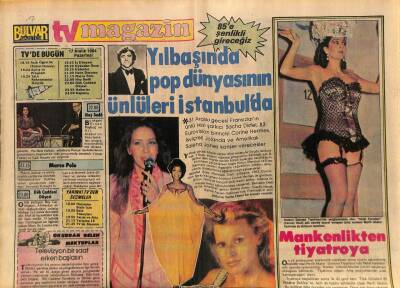 Bulvar TV Magazin Eki Gazetesi 17 Aralık 1984 - İtalya`daki Hülya Avşar GZ79936 - 1