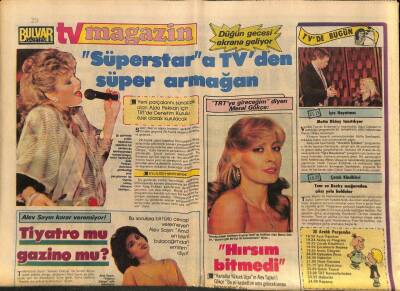 Bulvar TV Magazin Eki Gazetesi 20 Aralık 1984 - Diana`nın Mutfak Masrafları İngilizler`i Çılgına Çevirdi - GZ79939 - 1