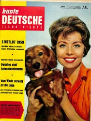 Bunte Deutsche Illustrierte 28.11.1959 - Sonja Ziemann, Margaret Mitchell - Gökçekoleksiyon