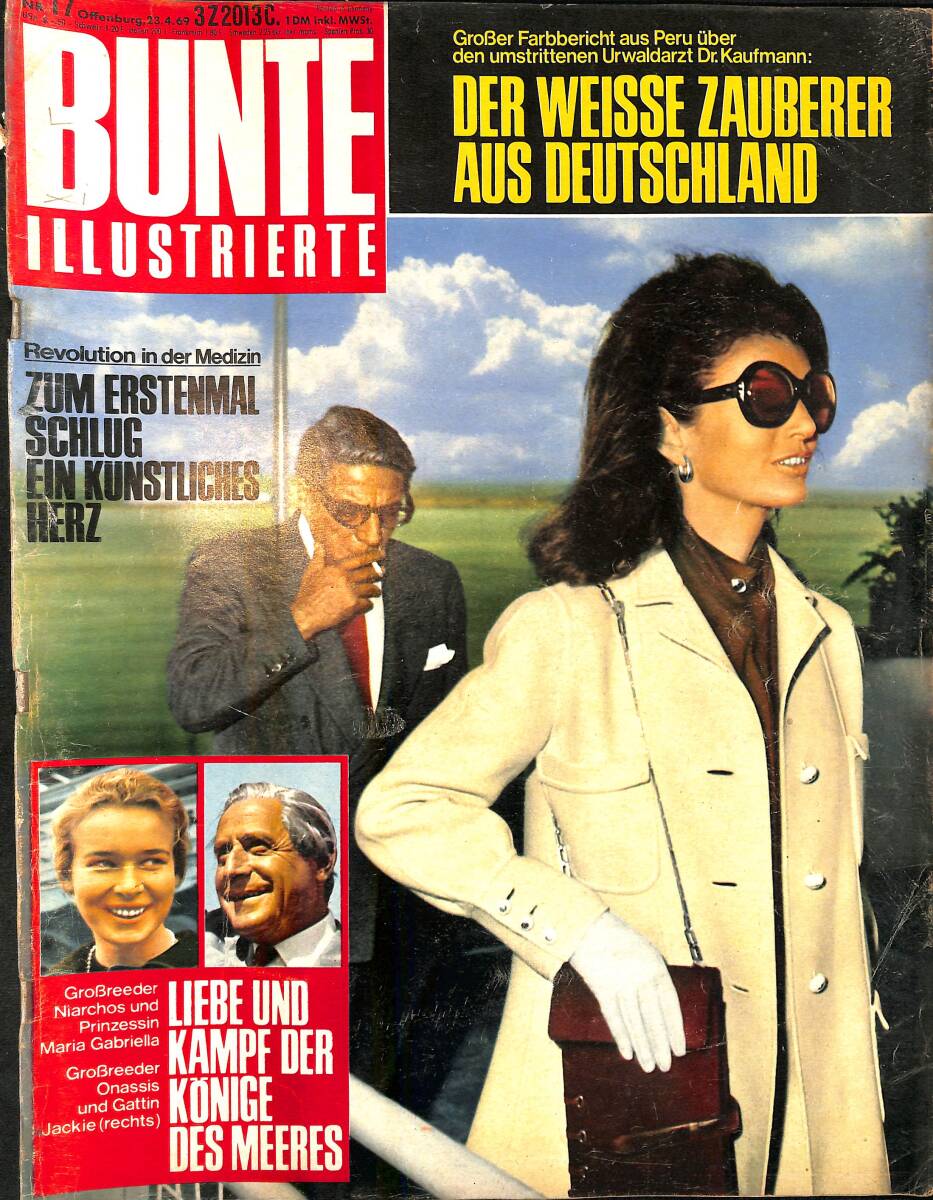 Bunte Illustrierte 23.4.1969 Nr.17 – Großreeder Niarchos und Prinzessin Maria Gabriella – Großreeder Onassis und Gattin Jackie NDR100770 - 1