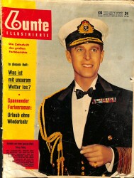 Bunte Illustrierte 3. 8. 1957 - Prinz Philip, Elizabeth, Aga Khan NDR85027 - Gökçekoleksiyon
