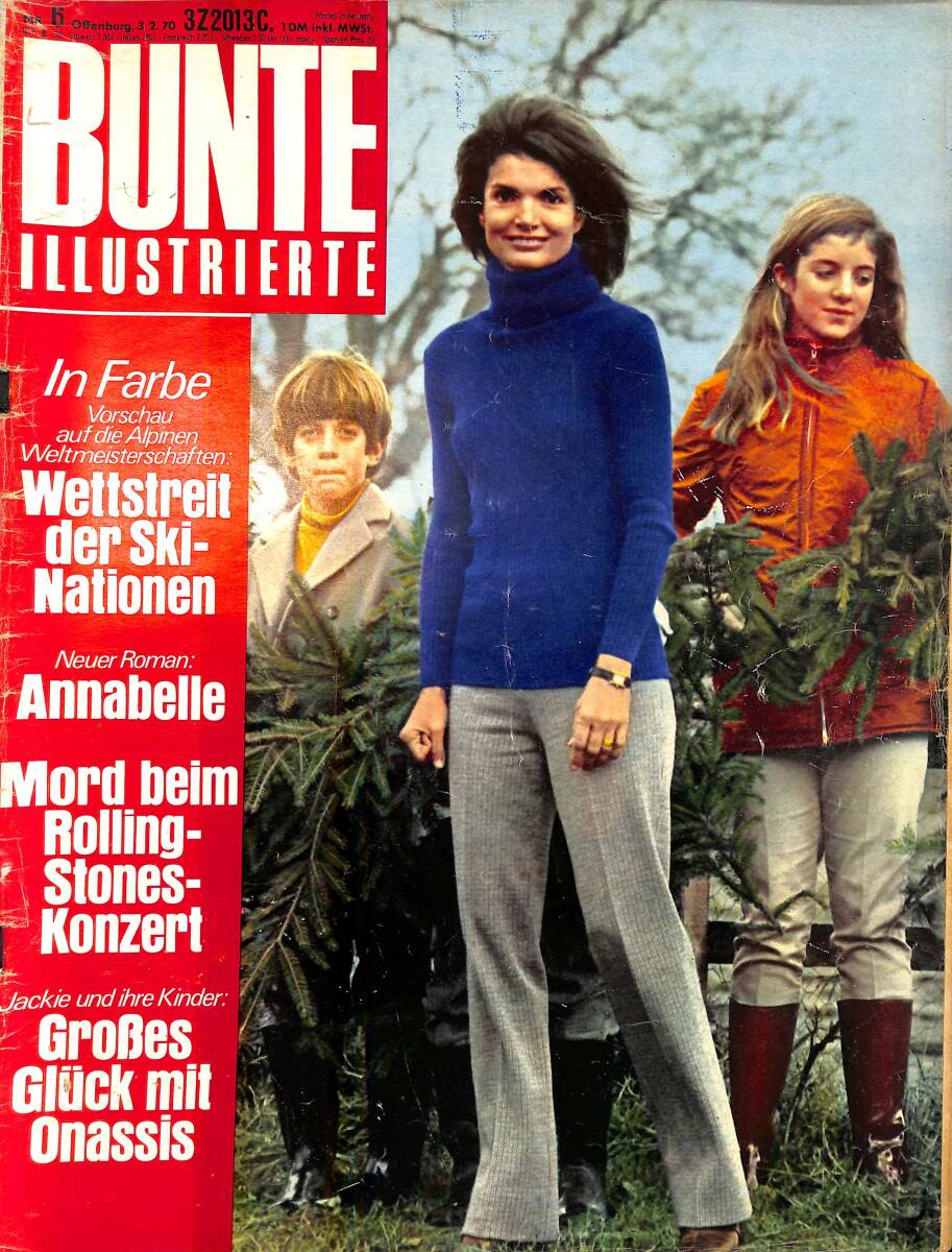 Bunte Illustrierte 3.2.1970 Nr.6 – Jackie und ihre Kinder: Großes Glück mit Onassis – Micheline Martignoni NDR100772 - 1