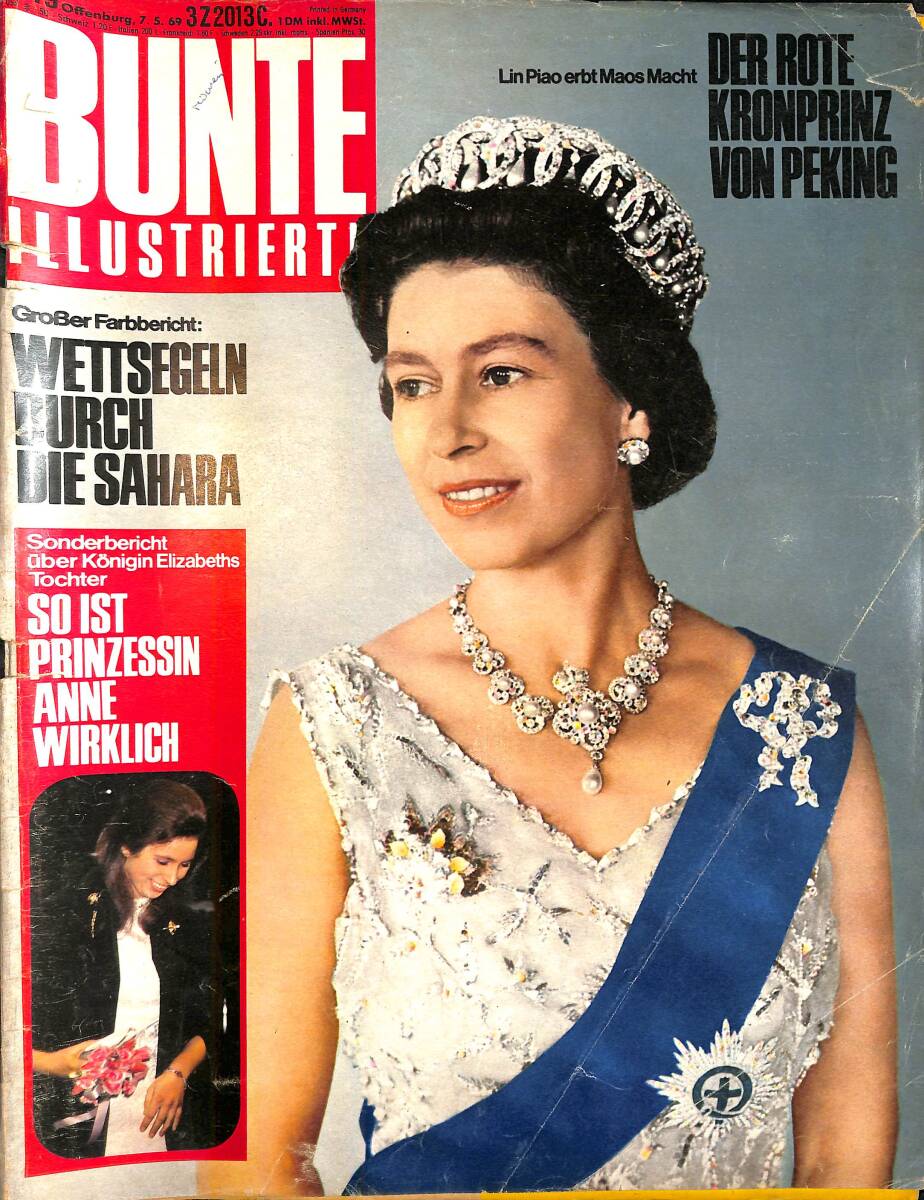 Bunte Illustrierte 7.5.1969 Nr.19 – Deckel: Prinzessin Elisabeth – Sonderbericht über Königin Elisabeths Tochter So Ist Prinzessin Anne Wirklich NDR100771 - 1