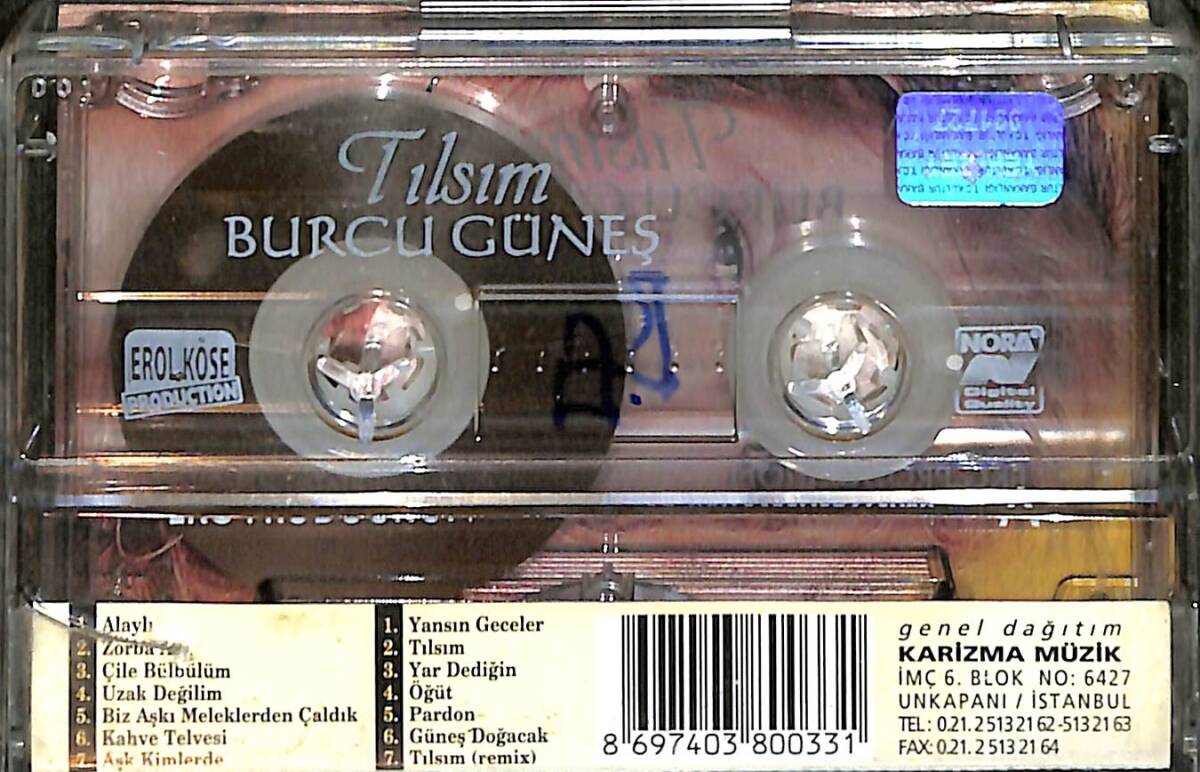 Burcu Güneş - Tılsım Kaset (İkinci El) KST26395 - 2