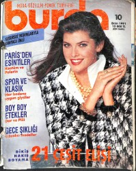 BURDA Dergisi Ekim 1991 Sayı 10 - Paftası Mevcuttur NDR88116 - Gökçekoleksiyon