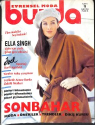 BURDA Dergisi Eylül 1994 Sayı 9 - Paftası Mevcuttur NDR88115 - Gökçekoleksiyon