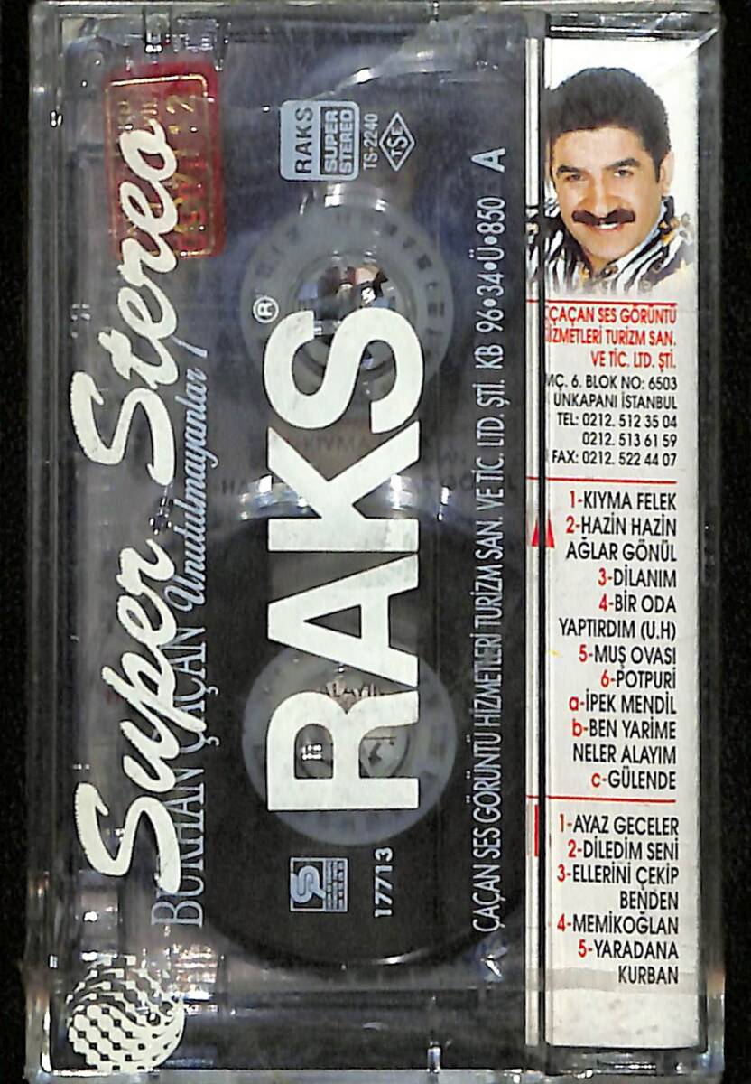 Burhan Çaçan - Unutulmayanlar 1 Kaset (Sıfır) KST28107 - 2
