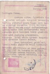 Bürhan Erdoğmuş Milli Eğtim Memuru Görele. İhsan Kaya Gürel Giresun 1953 Yılı Antiye - 2