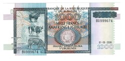 Burundi 1000 Frank 2006 ÇİL YKLP6308 - 