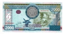 Burundi 2000 Francs 2008 ÇİL YKP8131 - 1