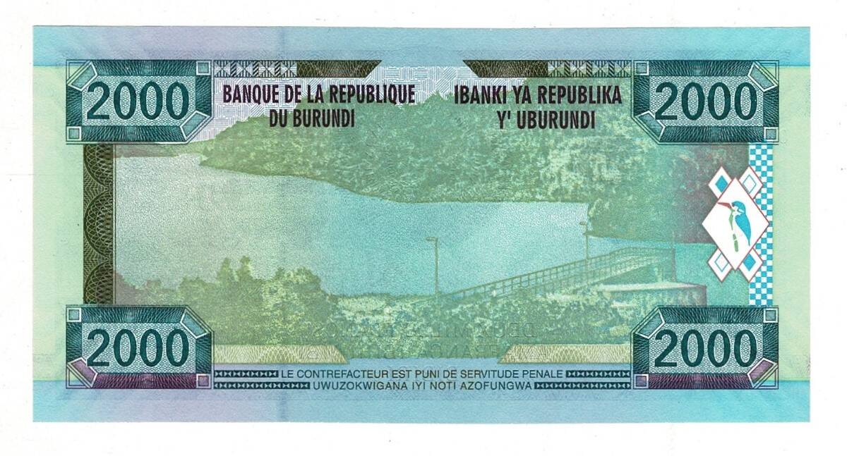 Burundi 2000 Francs 2008 ÇİL YKP8131 - 2