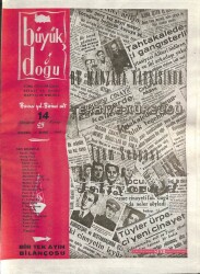 BÜYÜK DOĞU Edebî Siyasî Mecmua (Sayı 14, 1 Şubat 1946) Kahrolsun Tarihi Züppelik, Reşat Ekrem KOÇU, Edebiyat Mahkemesi Yahya Kemal NDR73848 - Gökçekoleksiyon