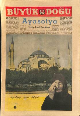 Büyük Doğu Gazetesi Nisan 1959 - İnönünün Arsası GZ114865 - 1