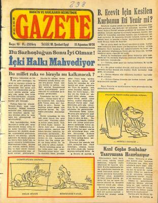 Büyük Gazete Gazetesi 11 Ağustos 1976 - Kızıl Cephe Sonbahar Taarruzuna Hazırlanıyor GZ115677 - 1