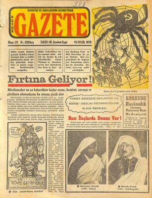 Büyük Gazete Gazetesi 15 Eylül 1976 - Bazı İlaçlarda Domuz Var ! GZ115673 - 1