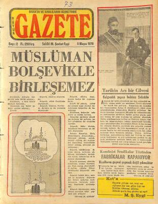 Büyük Gazete Gazetesi 5 Mayıs 1976 - Komünist Sendikalar Yüzünden Fabrikalar Kapanıyor GZ115688 - 1