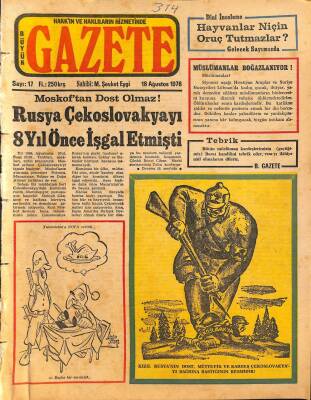 BÜYÜK GAZETE Sayı17 18 Ağustos 1976 Mehmed Şevket Eygi Yazısı NDR69146 - 1