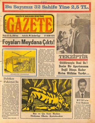 BÜYÜK GAZETE Sayı26 - 27 Ekim 1976 - Dalokay Pakistanda NDR69148 - 1