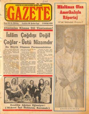 BÜYÜK GAZETE Sayı28 - 3 Kasım 1976 - En Büyük Düşman Farmasonluktur NDR69149 - 1