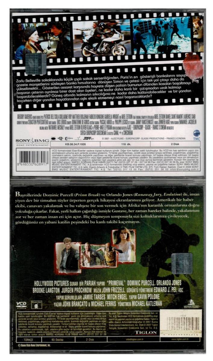 Büyük Kaçış Yabani - 2 Adet VCD Film VCD367 - 2
