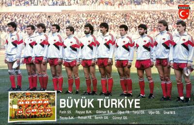 Büyük Türkiye Takım Kadrosu Kartpostal (Orta Boy) KRT19818 - 1