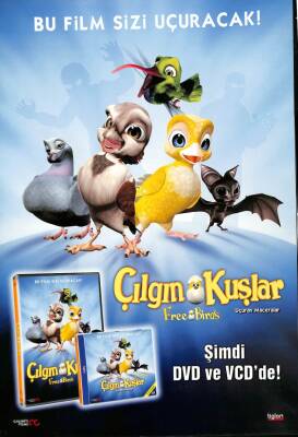 Büyük Yarış Çılgın Kuşlar Film Afişleri Çift Taraflı (32x48) EFM7523 - 2