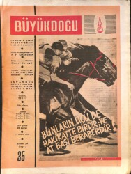 Büyükdoğu Dergisi Sayı 35 17 Kasım 1950 - Necip Fazıl Kısakürek, M. Raif Ogan NDR85107 - Gökçekoleksiyon