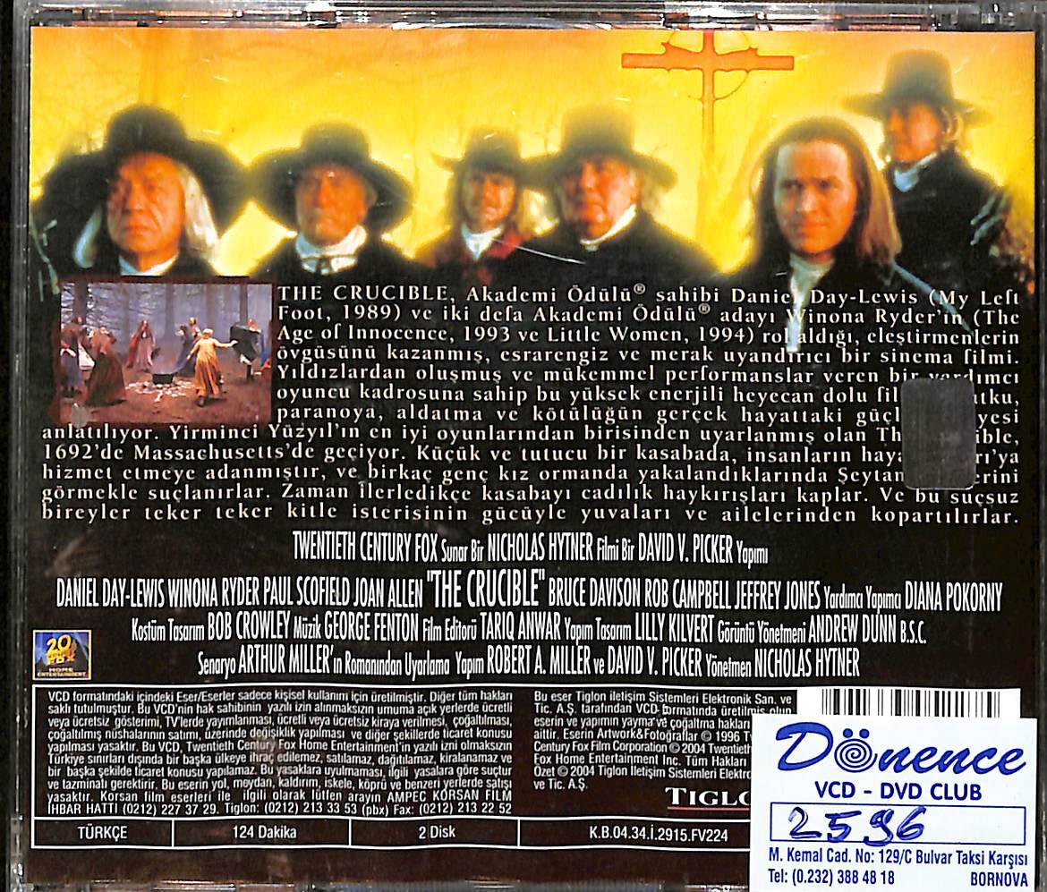 Cadı Kazanı – The Crucible (1996) Orjinal VCD Film VCD28724 - 2