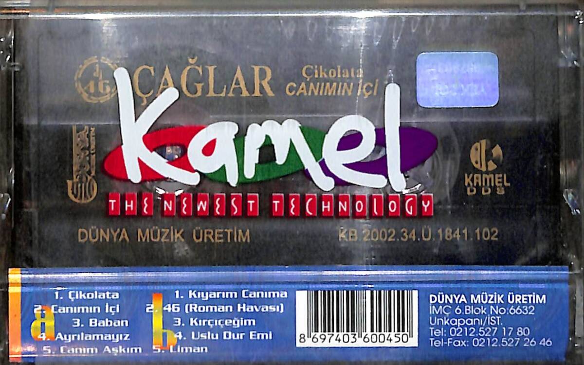 Çağlar - Çikolata Canımın İçi Kaset (Sıfır) KST26883 - 2