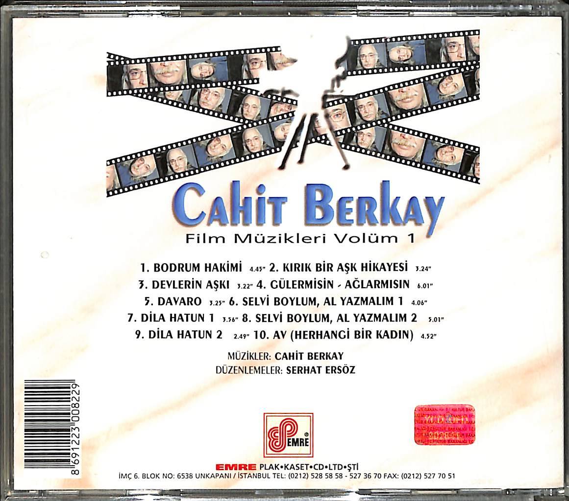 Cahit Berkay - Film Müzikleri Volüm 1 CD (İkinci El) CD5052 - 2