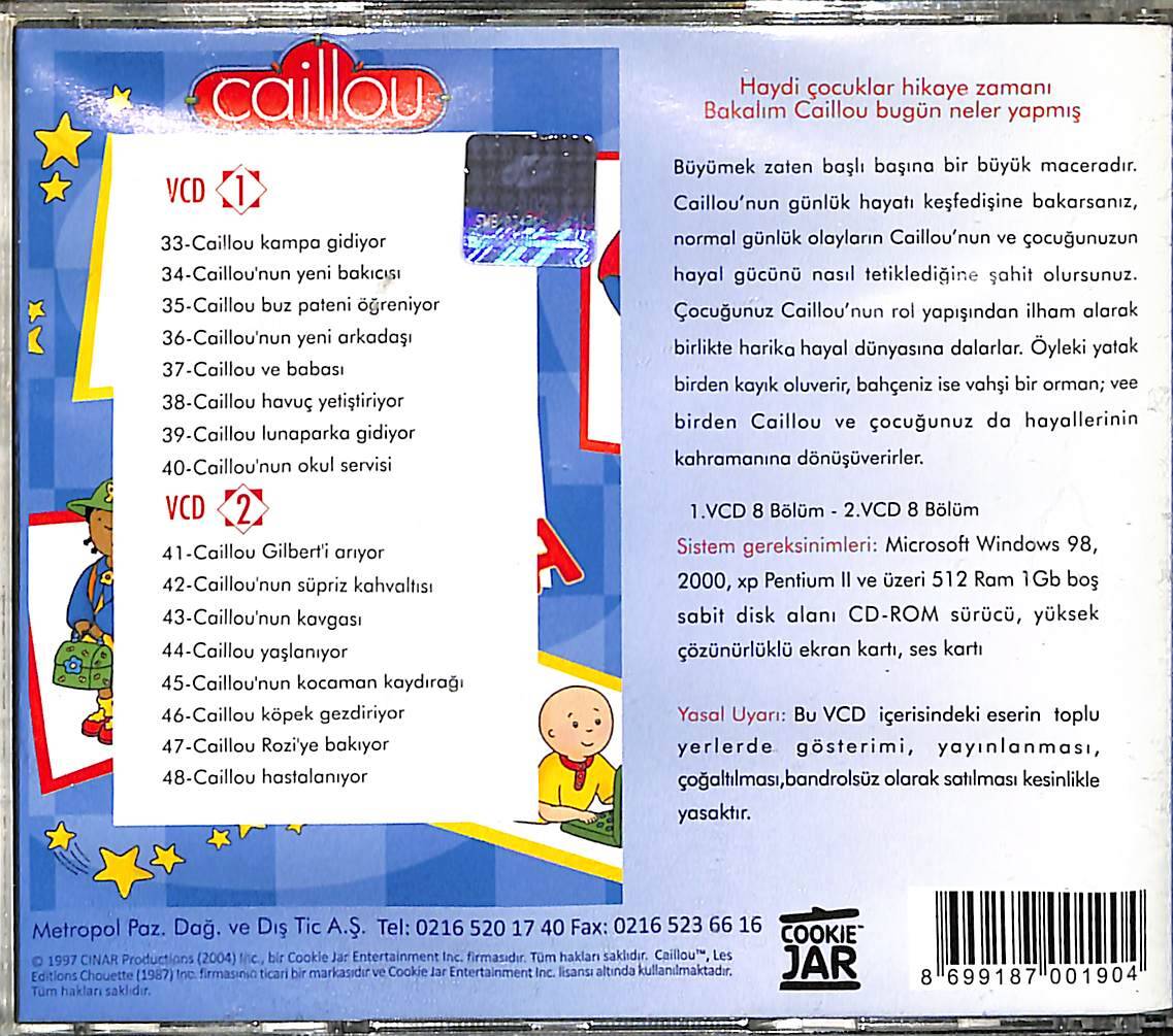 Caillou Hayatı Tanıyor 16.Bölüm Orijinal VCD Çizgi Film VCD28308 - 2