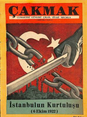Çakmak - Cumartesi Günleri Çıkar ,Siyasi Mecmua 6 Ekim 1956 İstanbulun Kurtuluşu Özel Sayı NDR54338 - 1