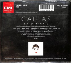 Callas ‎– La Divina 2 CD (İkinci El) CD5411 - 2