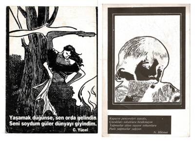 Can Yücel - Nazım Hikmet Kartpostal KRT8031 - 1