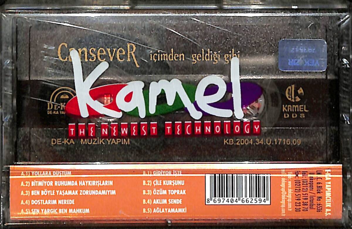 Cansever - İçimden Geldiği Gibi Kaset (Sıfır Kaset) KST29104 - 2