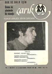 ÇARIK DERGİSİ KASIM-ARALIK 1978 DRG1338 - Gökçekoleksiyon