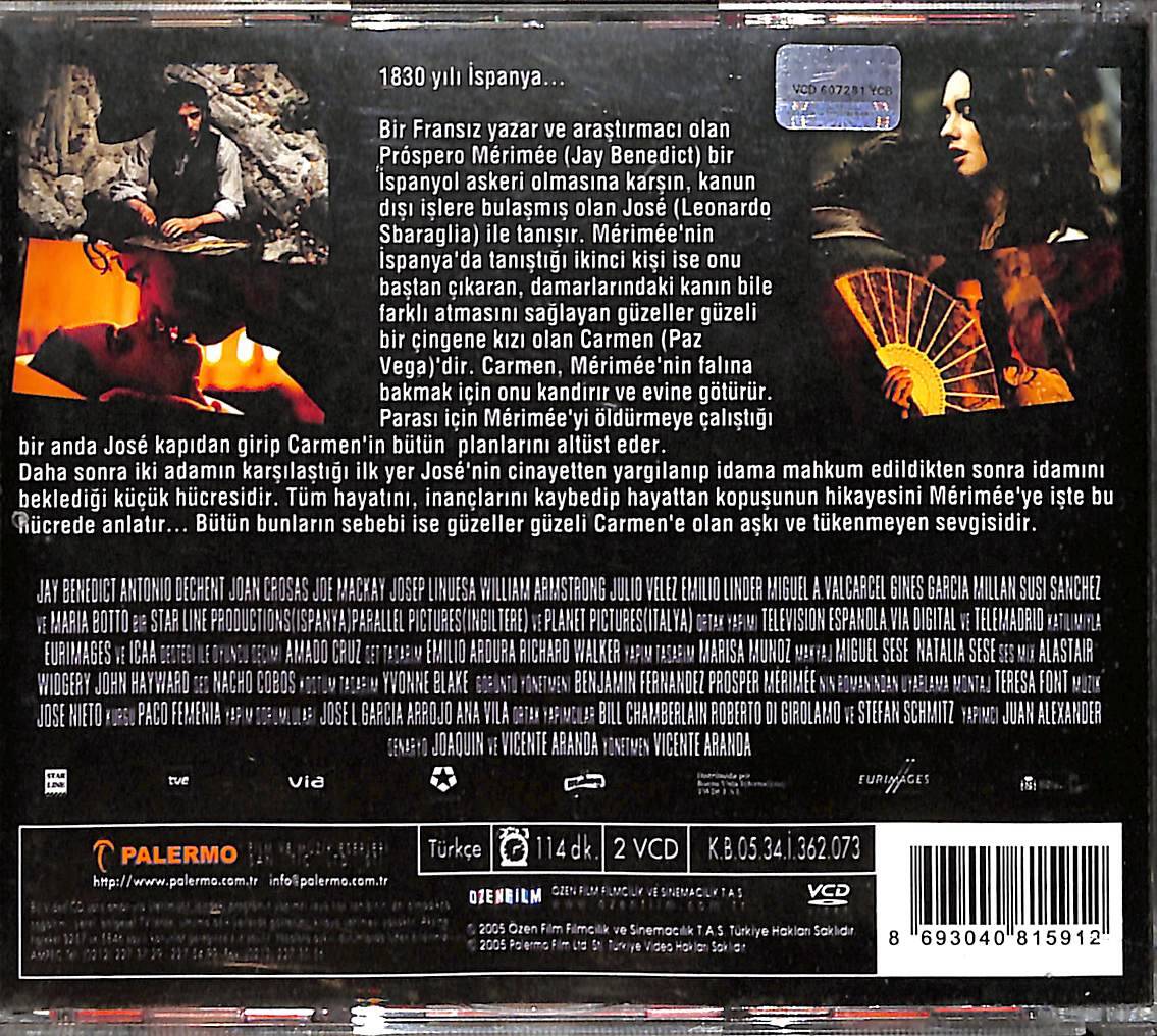 Carmen (2003) Orjinal VCD Film ' Paz Vega ' VCD28714 - 2