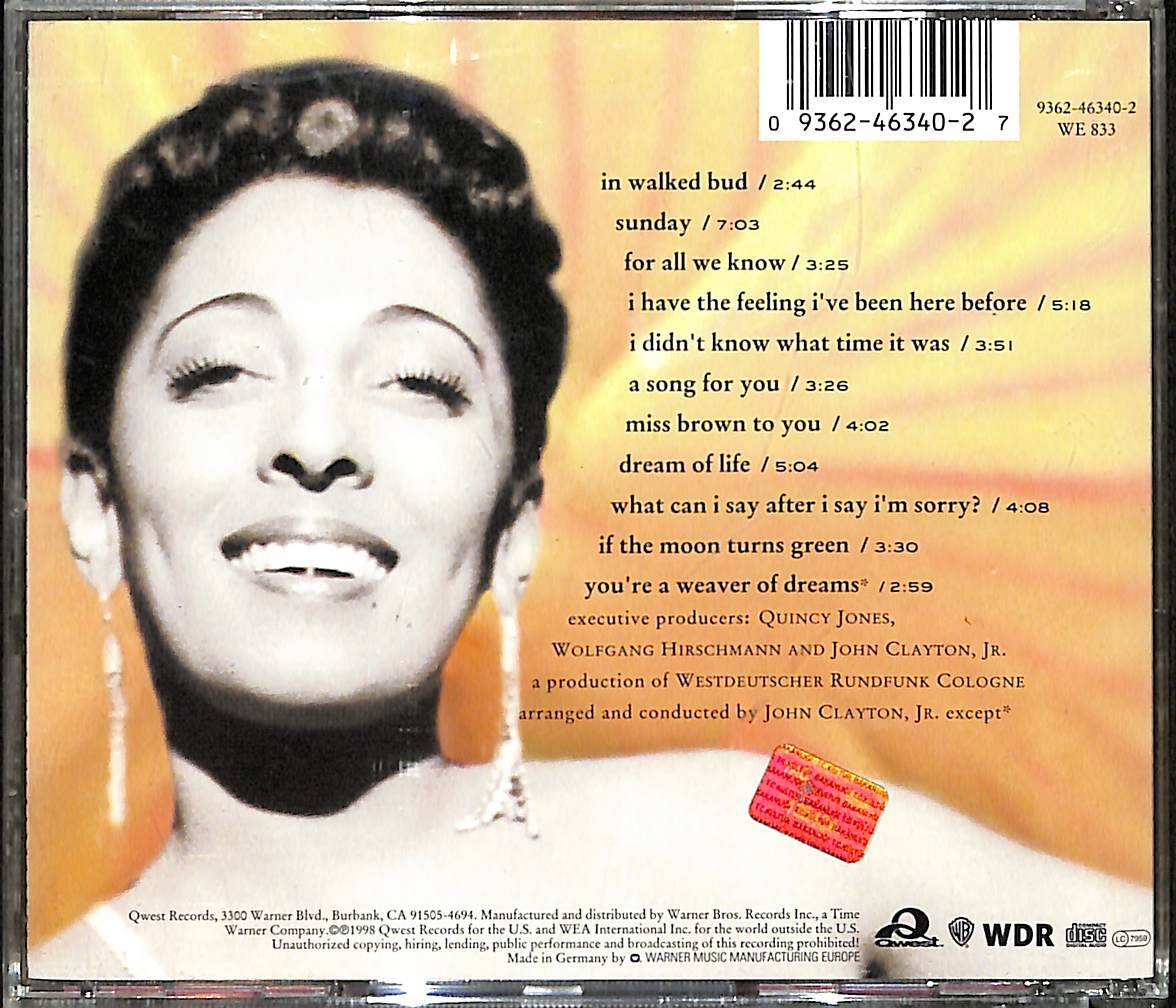 Carmen McRae - Dream Of Life CD (İkinci El) CD4462 - 2